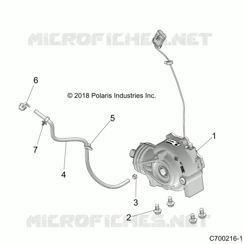 DRIVE TRAIN, FRONT SUPPORT PONT