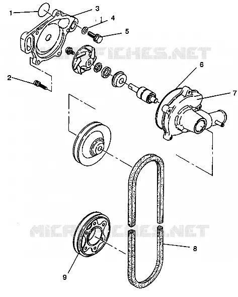 POMPE A EAU XLT E940767,  XLT SP E940667    XLT SKS E940567 (49274227420034)