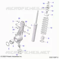SUSPENSION, JAMBE DE FORCE AVANT