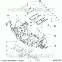 CHASSIS, MAIN FRAME AND SKID PLATES -Z22N4E99NK (C0703287)