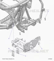 CHASSIS, MOUNTING, FRONT GEARCASE