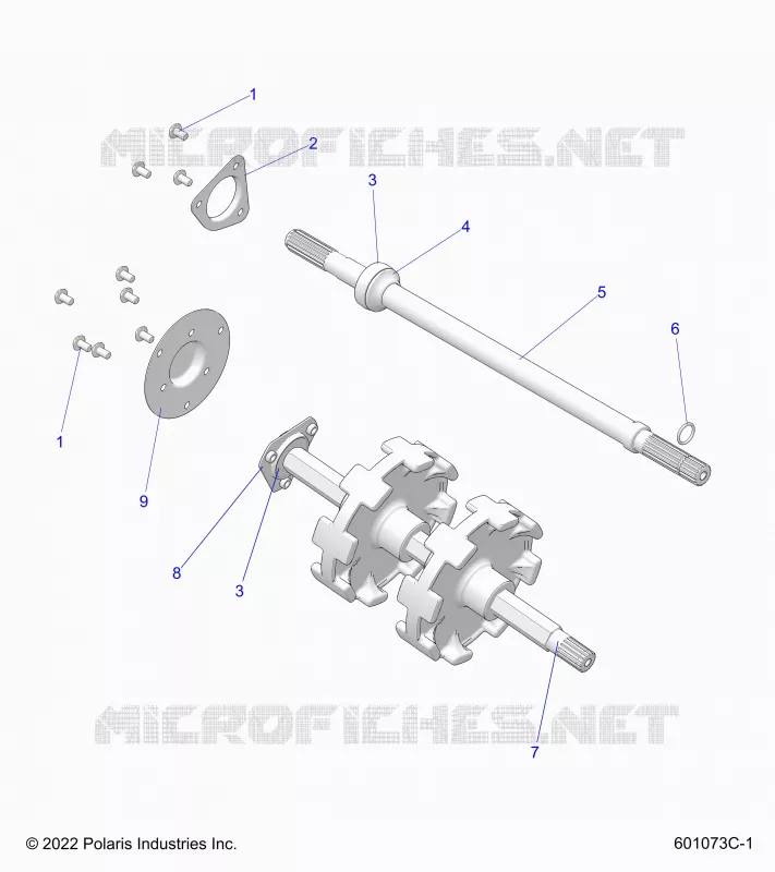 DRIVE TRAIN, JACKSHAFT AND ARBRE DE TRANSMISSION