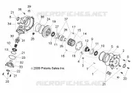 SYSTÈME DE TRANSMISSION, FRONT PONT INTERNALS (BUILT 3/04/10 AND BEFORE)