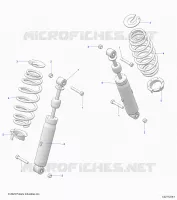 SUSPENSION ARRIERE SHOCK AND MOUNTING