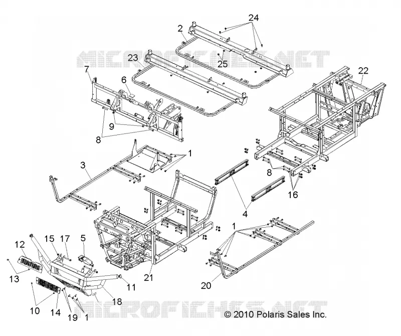 CHASSIS, CADRE AND FRONT BUMPER