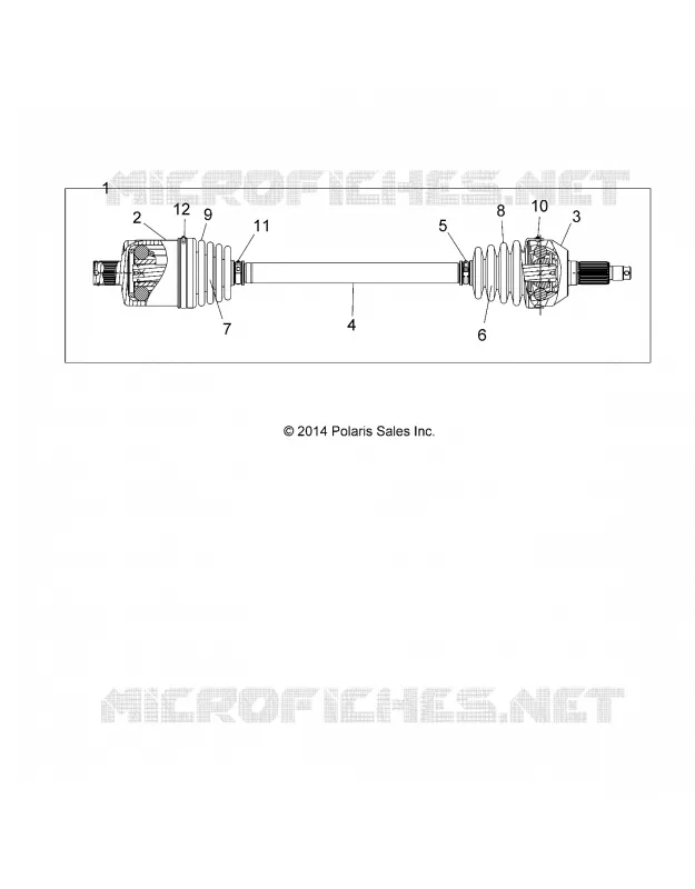 SYSTÈME DE TRANSMISSION ARRIERE HALF SHAFT