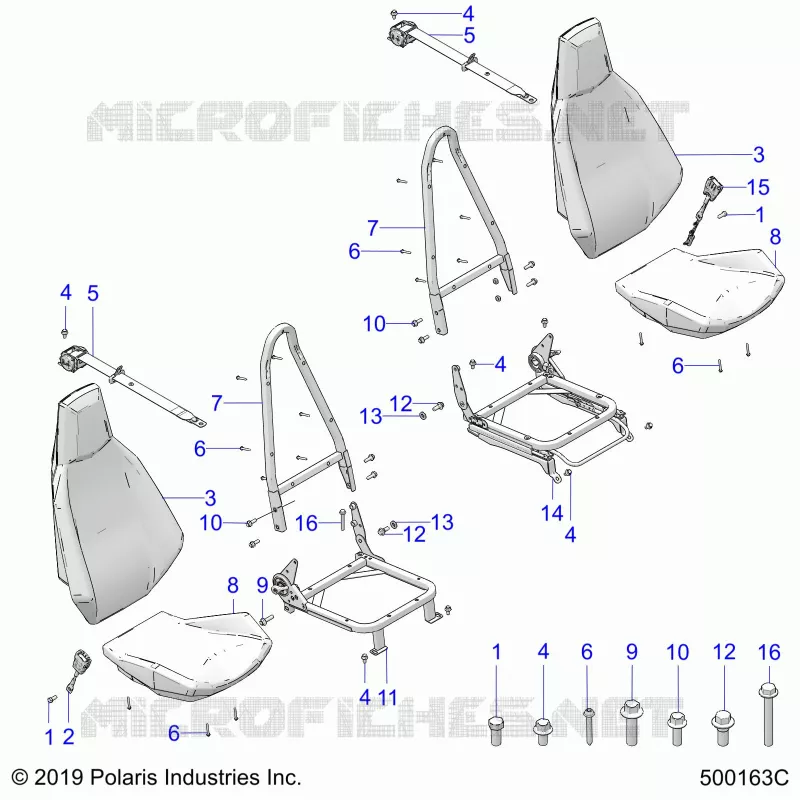 SIEGE AND SEAT BELT MOUNTING