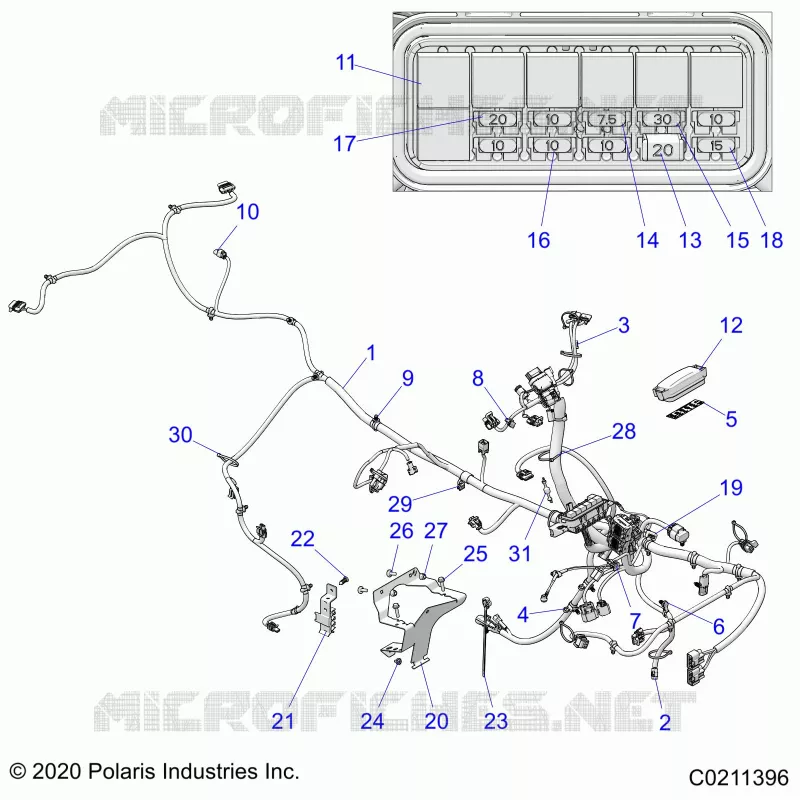 ELECTRICITE, MAIN WIRE HARNESS