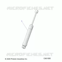 SUSPENSION, AMORTISSEUR ARRIERE TRACK (7045495)
