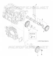 MOTEUR, CAMSHAFT and DRIVING GEAR