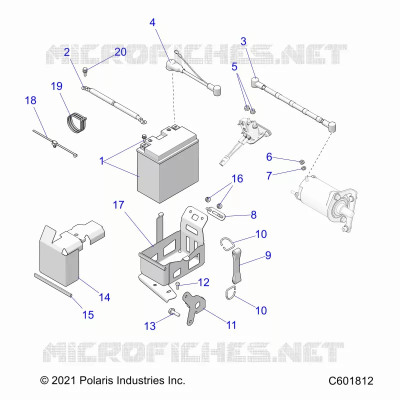ELECTRICITE, BATTERY BOX  ASM.
