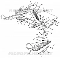 SUSPENSION AVANT AND SKI WIDETRAK LX 0982065 AND EUROPEAN WIDETRAK LX E9820 (4943884388B001)