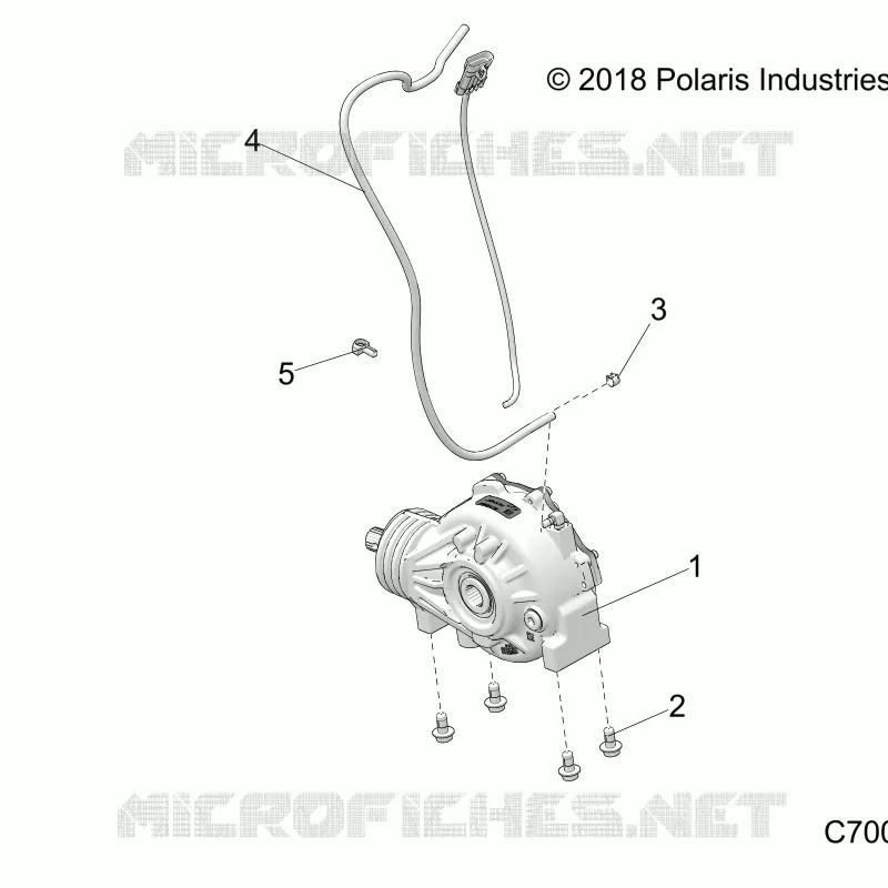 DRIVE TRAIN, FRONT SUPPORT PONT