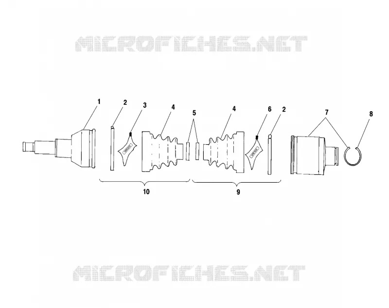 ARBRE DE TRANSMISSION ARRIERE