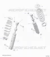 SUSPENSION ARRIERE SHOCK AND MOUNTING