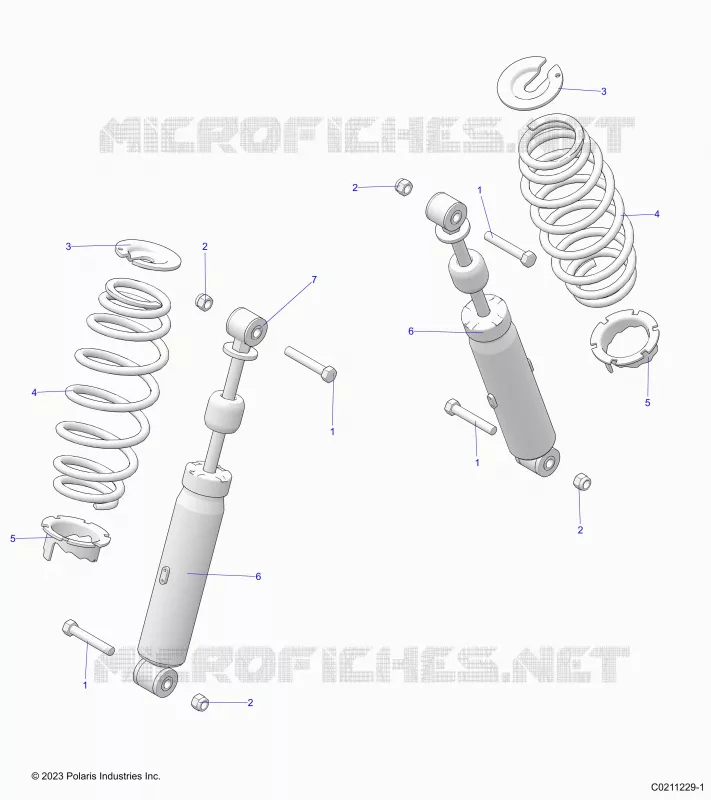 SUSPENSION ARRIERE SHOCK AND MOUNTING