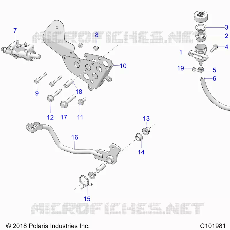 BRAKES, BRAKE PEDAL AND MAITRE CYLINDRE