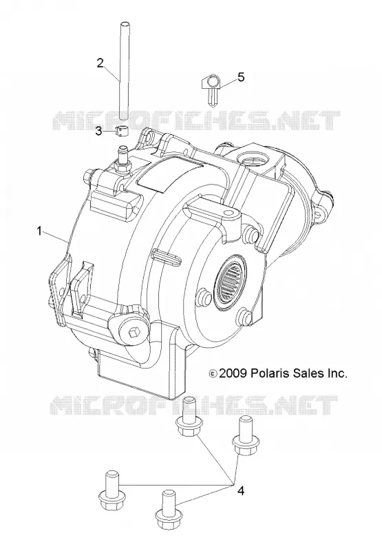 SYSTÈME DE TRANSMISSION, FRONT SUPPORT PONT