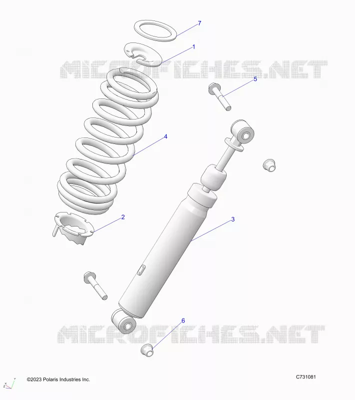 SUSPENSION, AMORTISSEUR AVANT MOUNTING