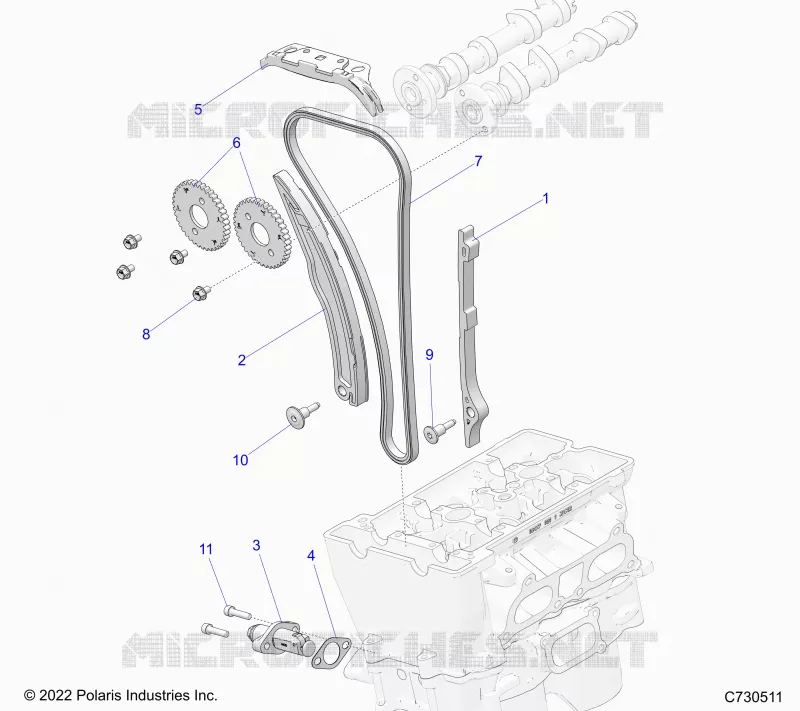 CHAINE DE DISTRIBUTION AND TENSIONER