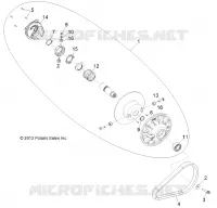 SYSTEME DE TRANSMISSION, SECONDARY CLUTCH