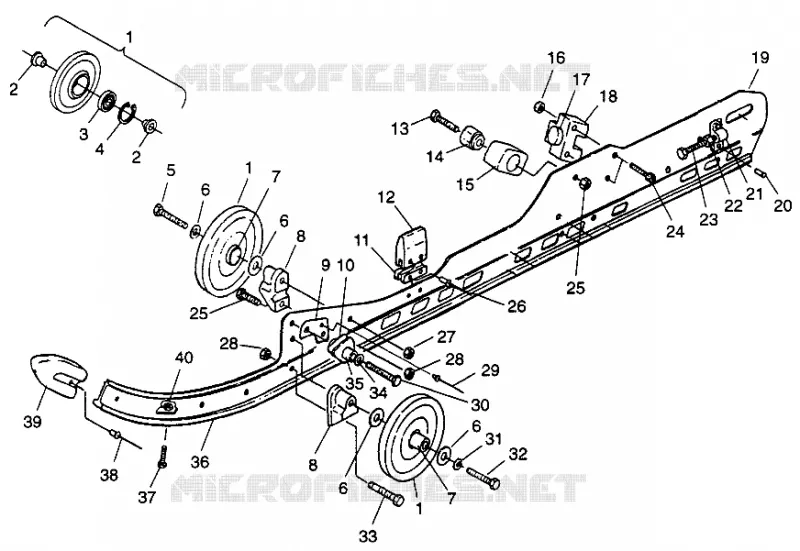 FIXATION RAIL CLASSIC TOURING 0973365 and EUROPEAN CLASSIC TOURING E973365 (4938493849B012)