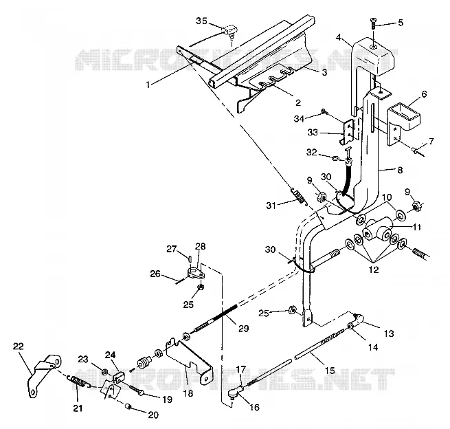 SYSTÈME DE SELECTION DE VITESSE 4X4 350L W938139 (4924052405031A)