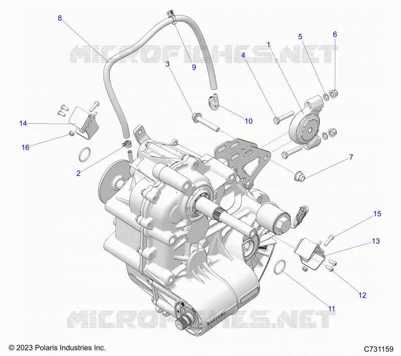 SYSTÃˆME DE TRANSMISSION, MAIN GEARCASE MOUNTING