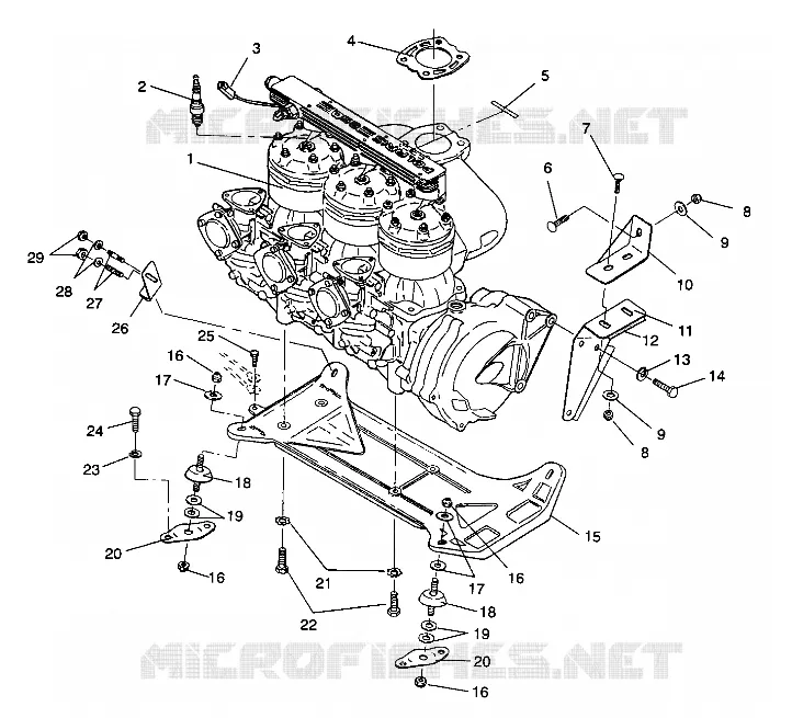 SUPPORT MOTEUR SL 650 / B934058 (4924732473011A)