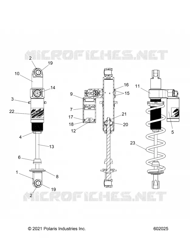 SUSPENSION, AMORTISSEUR ARRIERE TRACK, VELOCITY 7045537