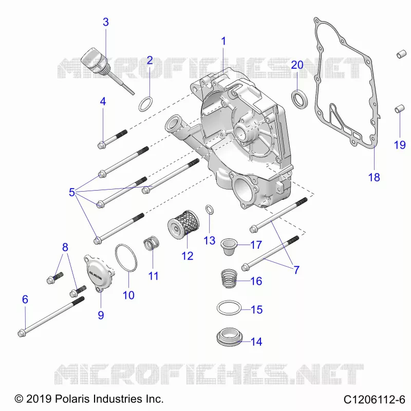 CARTERS MOTEUR COVER ASM, RIGHT