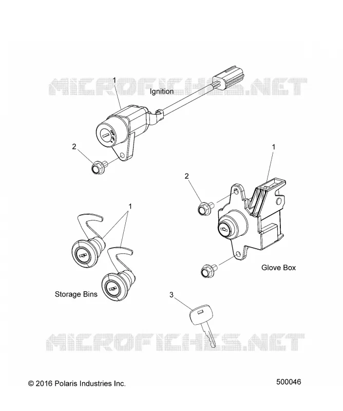 ELECTRICITE, IGNITION SWITCH/LOCK SET