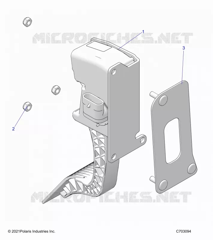 ENGINE, PEDALE D'ACCELERATEUR