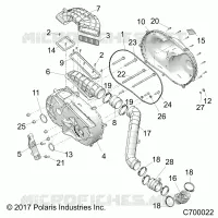 DRIVE TRAIN, COUVERCLE D'EMBRAYAGE AND DUCTING
