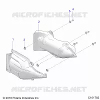 BODY, ECHAPPEMENT COVER SHIELD