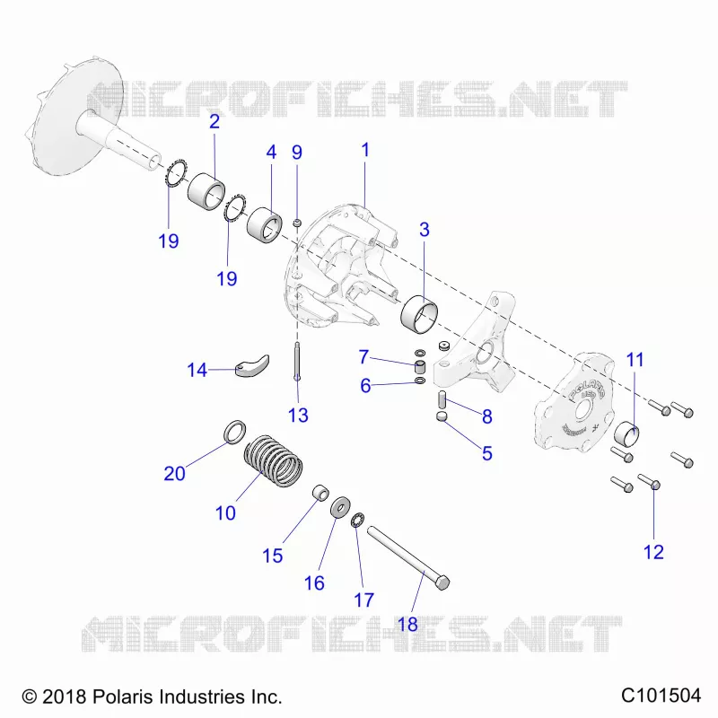 SYSTÃˆME DE TRANSMISSION, PRIMARY CLUTCH
