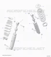 SUSPENSION ARRIERE SHOCK AND MOUNTING