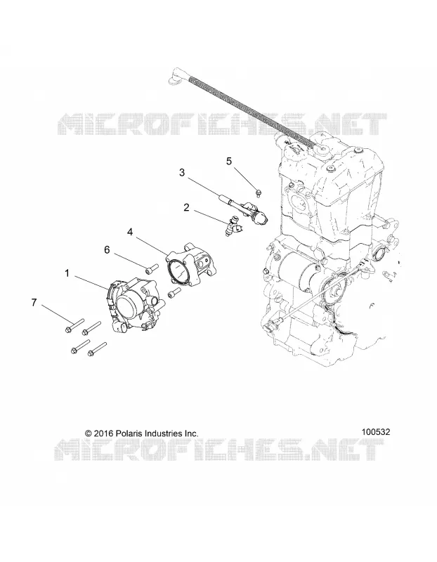 ENGINE, CORPS DE PAPILON AND FUEL RAIL