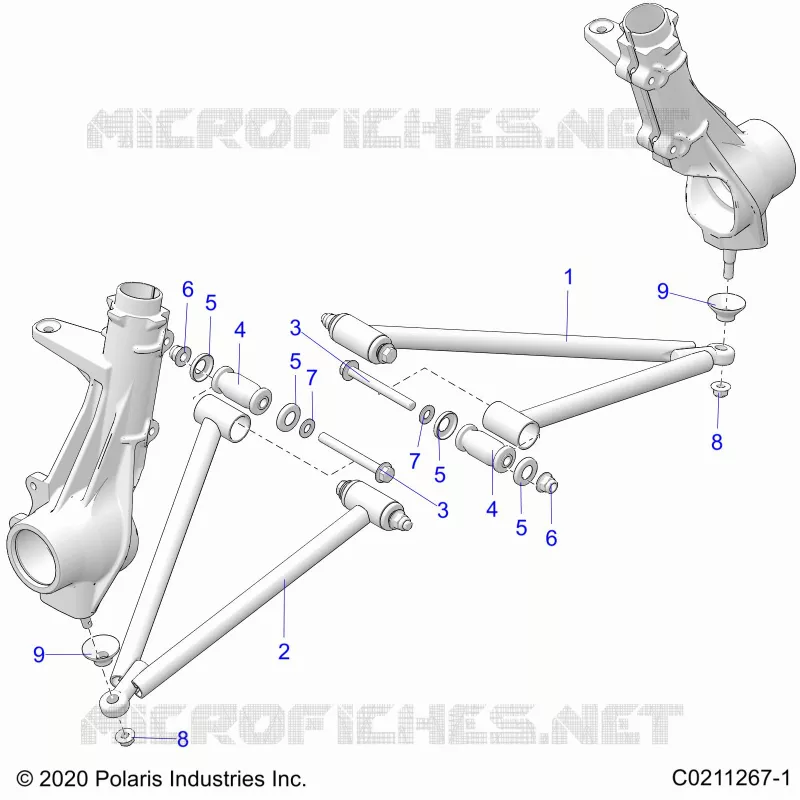 SUSPENSION, A-ARM AND SUPPORT MOUNTING