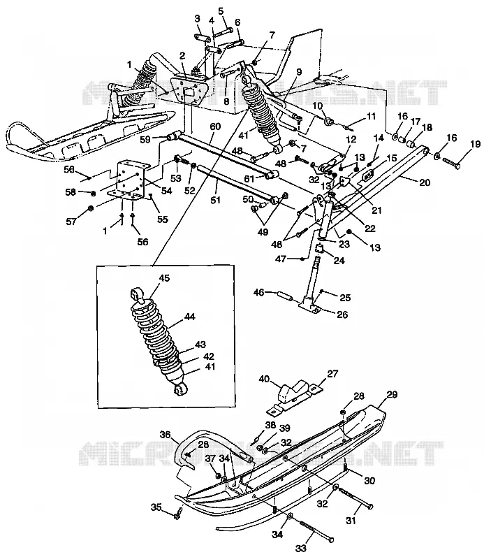 SUSPENSION AVANT AND SKI