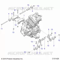 MOTEUR, MOUNTING &amp; LONG BLOCK