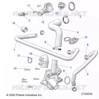 MOTEUR, WATERPUMP AND BYPASS