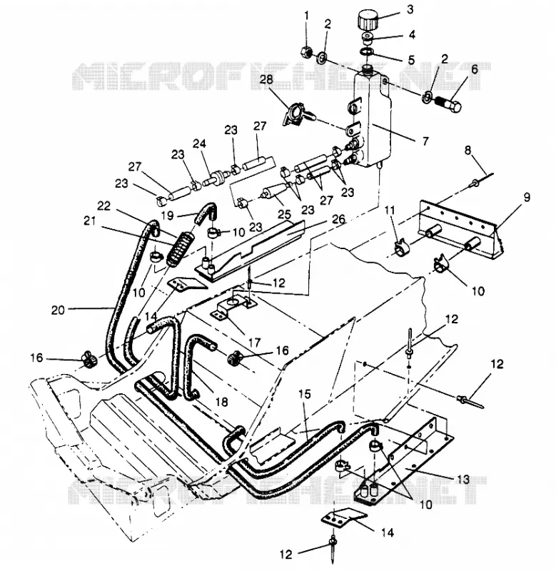 SYSTÈME DE REFROIDISSEMENT 500 EFI SKS 0962574, 500 EFI RMK 0962974, and EUROPEAN 500 E (4931983198B007)