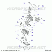 ENGINE, CRANKCASE AND VILEBREQUIN
