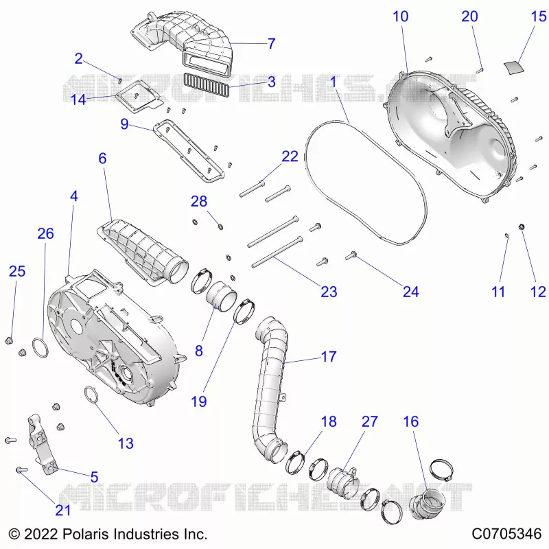 SYSTÃˆME DE TRANSMISSION, CLUTCH COVER AND DUCTING