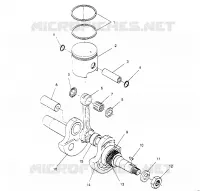 PISTON ET VILEBREQUIN STARLITE 0953427 (4928902890C014)