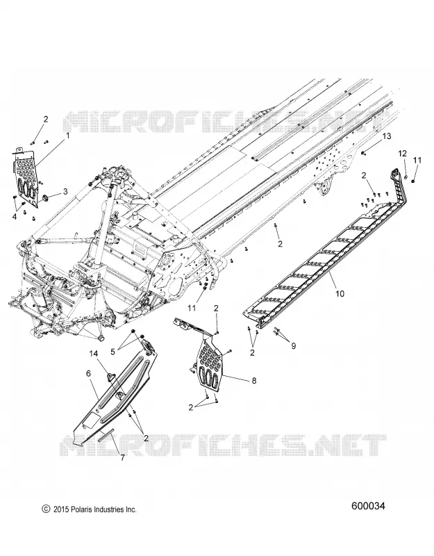 CHASSIS, CLUTCH GUARD, REPOSE PIEDS, AND RUNNINGBOARDS