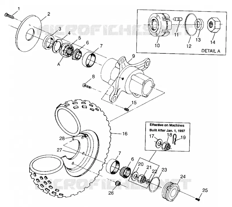 ROUE AVANT XPLORER 300 W97CC28C (4939813981B007)