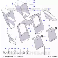 CARROSSERIE ARRIERE STORAGE COMPARTMENTS