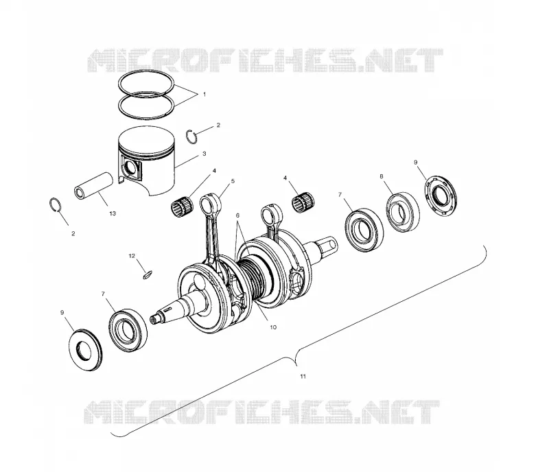 PISTON ET VILEBREQUIN